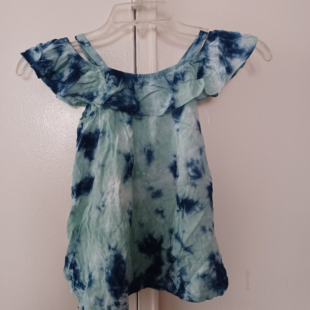 NEW Splendid Girl's Light Green Ruffle Top- size 5-6